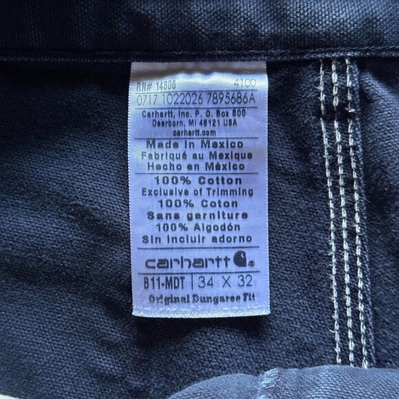 carhartt distressed faded single knee cargo pants - Picture 8 of 8